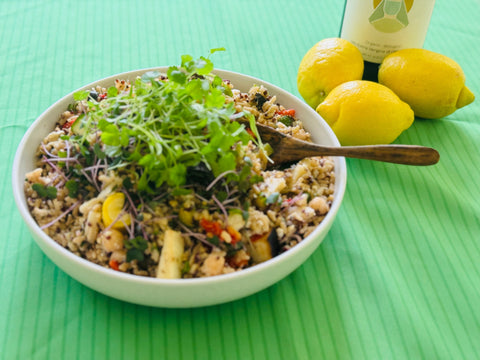 Hardee Greens Herbed Quinoa, Brown Rice, Chickpea Roasted Veggie Salad