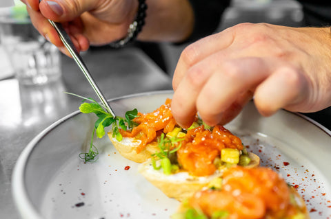 Designing Spring Plates: Flavor Pairing Microgreens with Seafood & Citrus